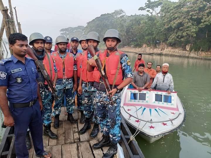 মেহেন্দিগঞ্জে মৎস্য বিভাগের যৌথ অভিযান